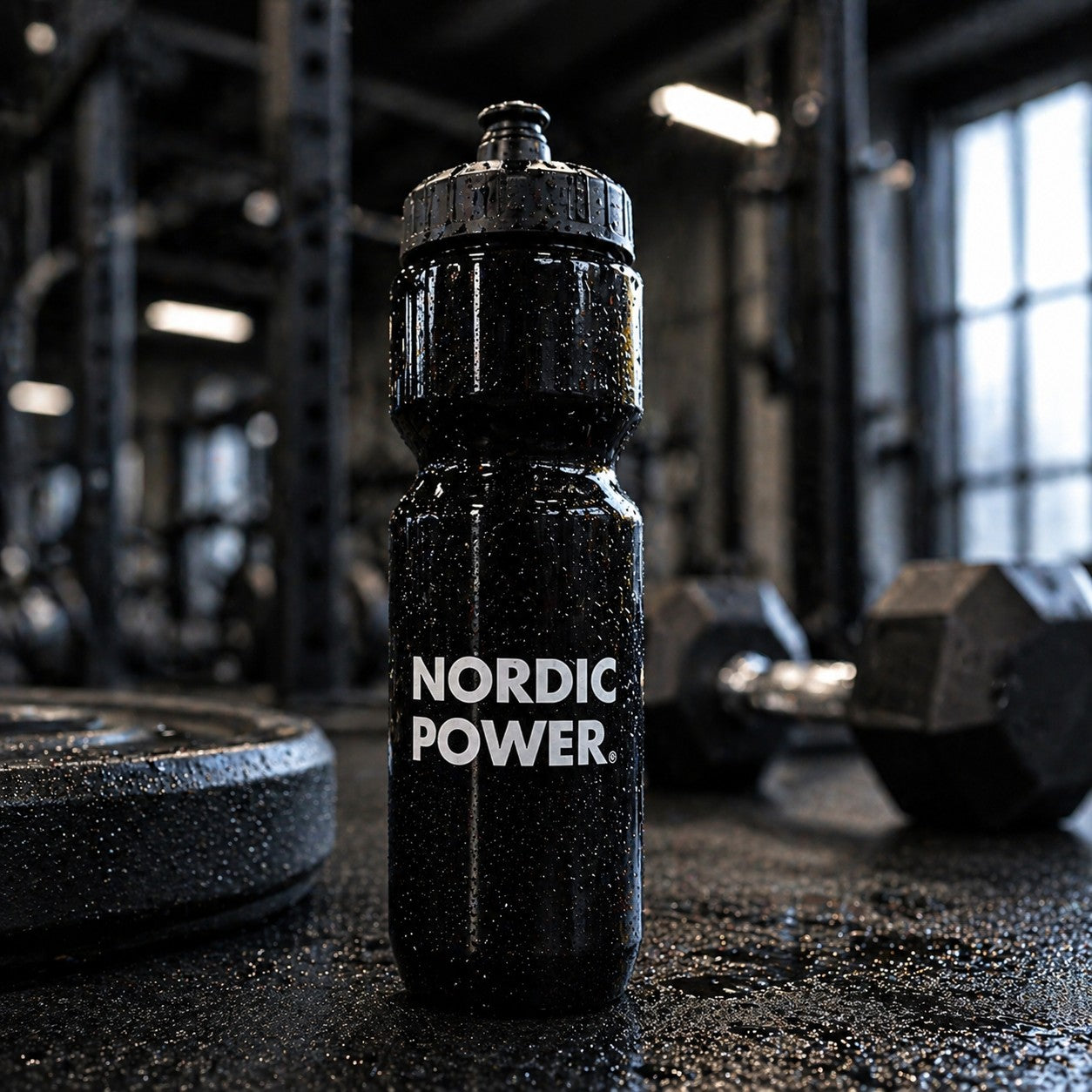 Vattenflaska Svart, 700 ml - NORDIC POWER