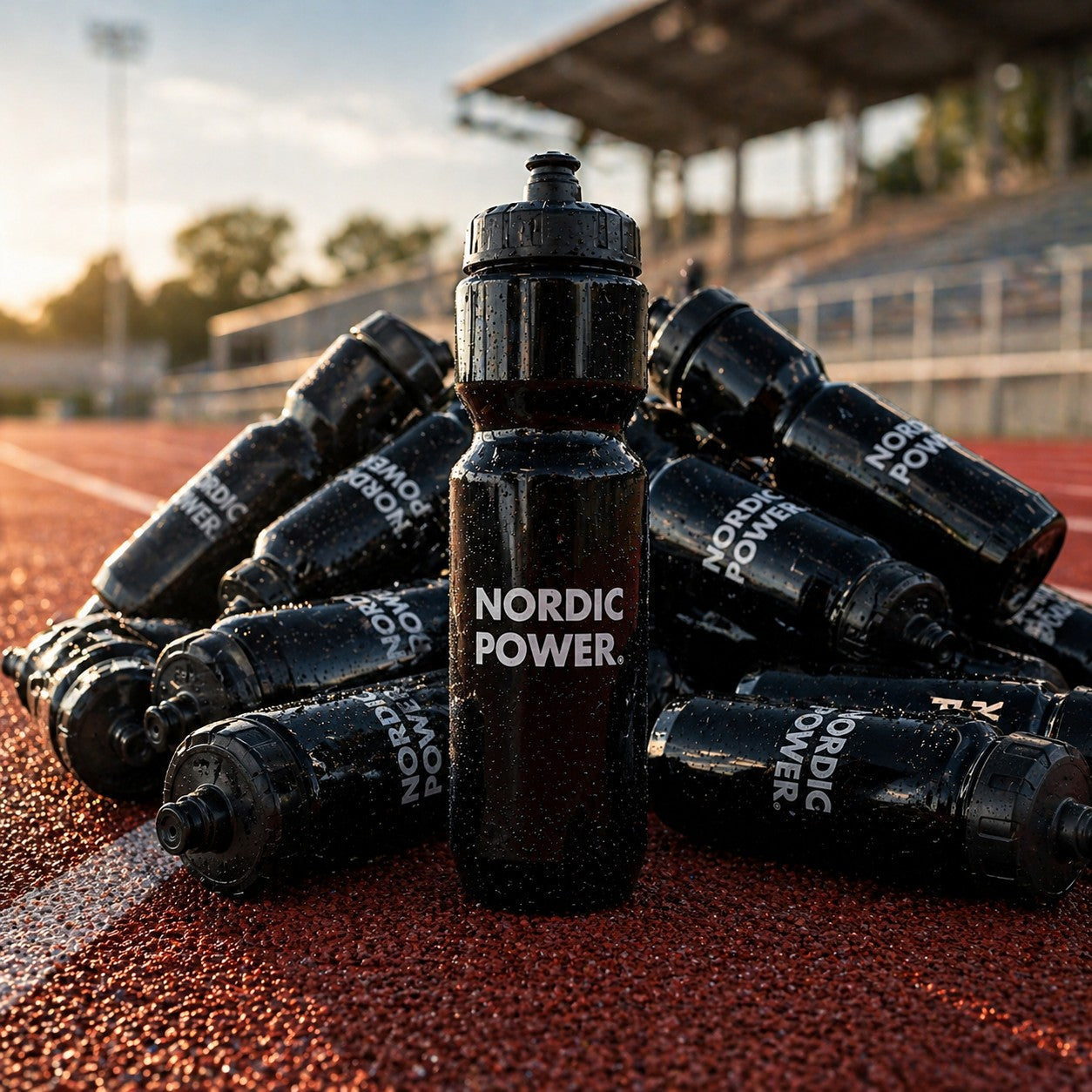 Vattenflaska Svart, 700 ml - NORDIC POWER