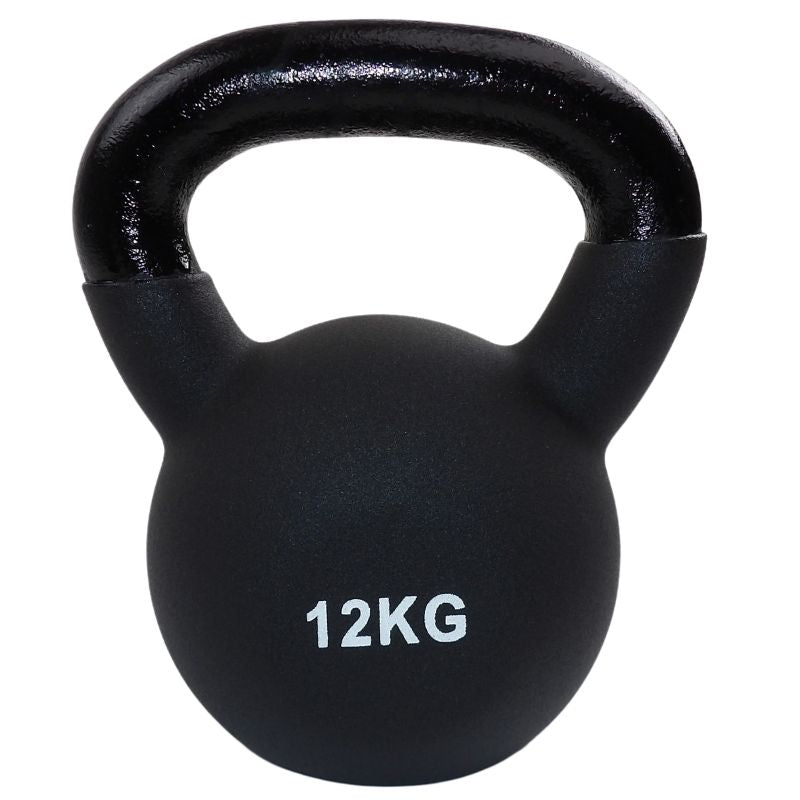 Kettlebell 12 Kg, Sort Med Neopren Fra NORDIC POWER, Lynhurtig Levering - Maxis.dk