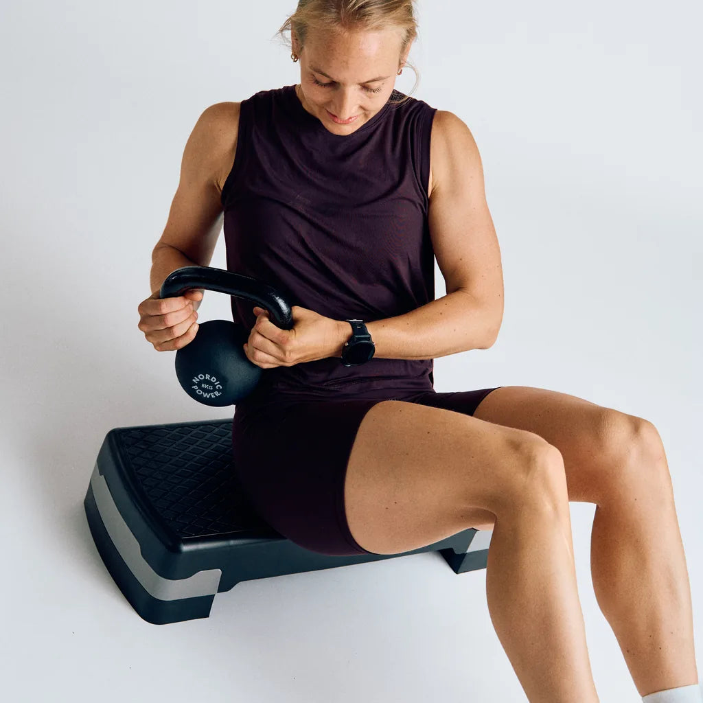 Stepbräda Justerbar 68 cm, Svart och Grå - NORDIC POWER