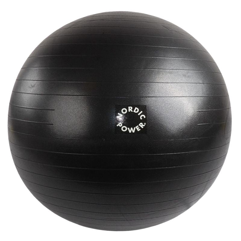 Träningsboll 75 cm, Svart - NORDIC POWER