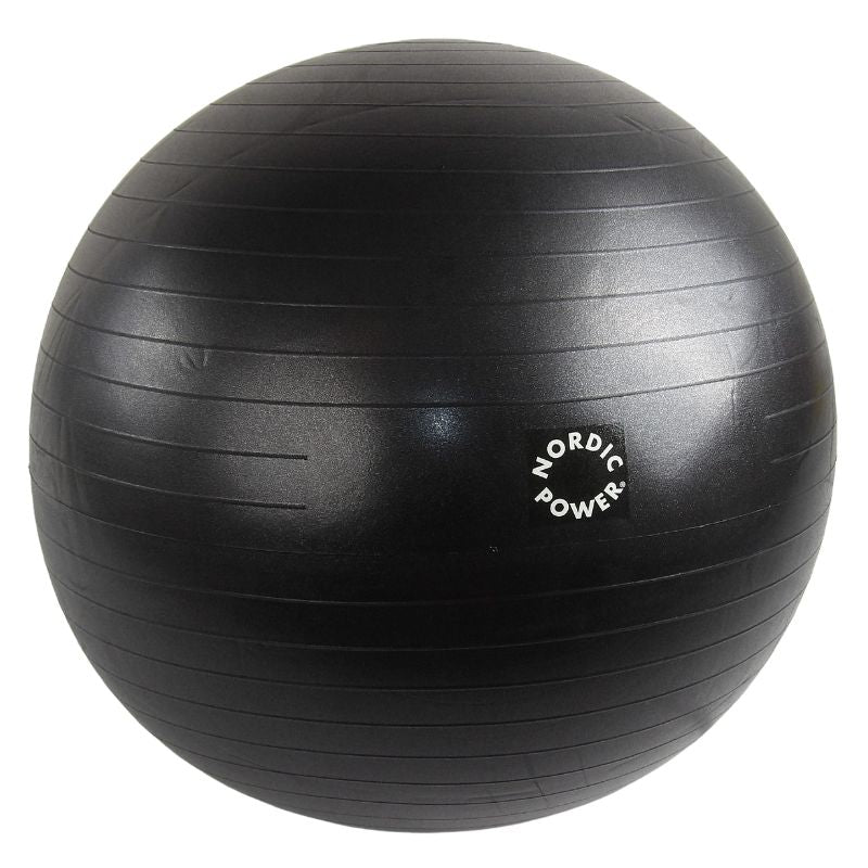 Träningsboll 75 cm, Svart - NORDIC POWER