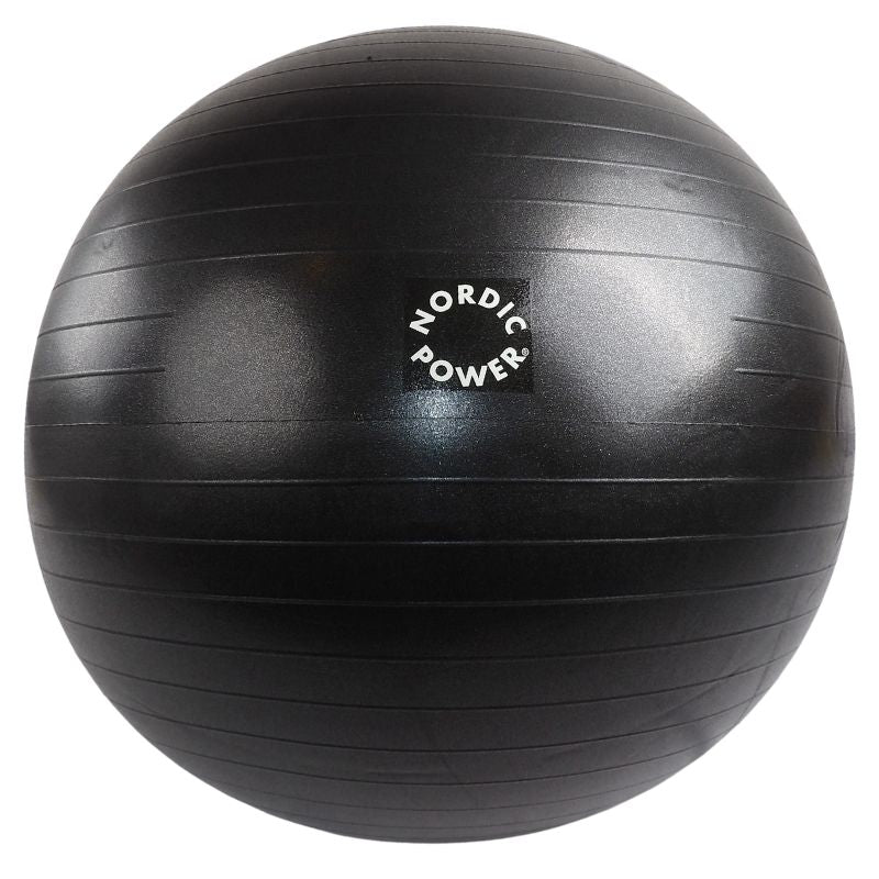Träningsboll 75 cm, Svart - NORDIC POWER
