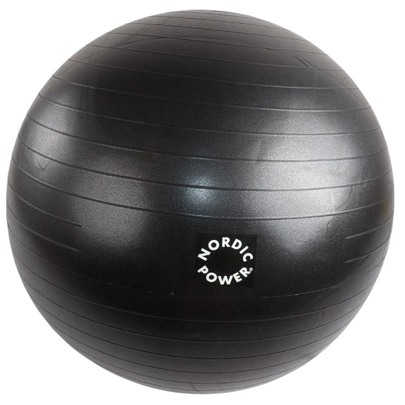Träningsboll 75 cm, Svart - NORDIC POWER