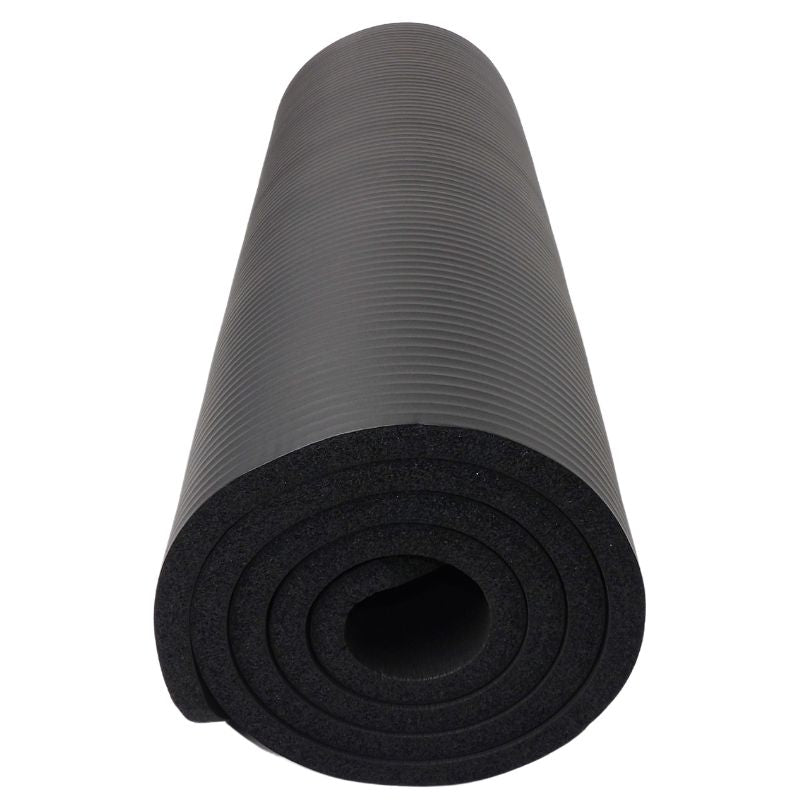Träningsmatta Svart 1,5 cm Tjock - NORDIC POWER - ERBJUDANDE