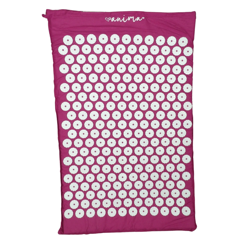 Akupressurmatta, spikmatta och kudde i rosa - ANIMA