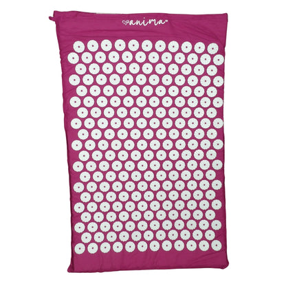 Akupressurmatta, spikmatta och kudde i rosa - ANIMA