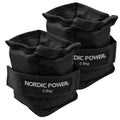 Fotledsvikter 0,5 kg. Set, svart Oxford, 2 st - NORDIC POWER