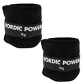 Fotledsvikter 1 kg. Set, svart neopren, 2 st - NORDIC POWER