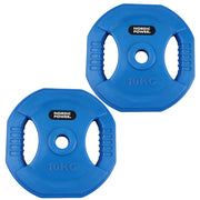 2 st. Bodypump viktskivor 10 kg. Blå, PRO, Ø30 mm - NORDIC POWER