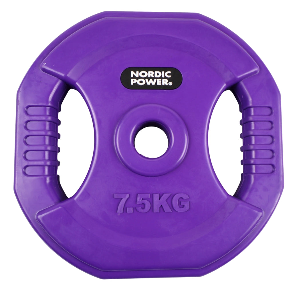 Bodypump Viktskiva 7,5 kg. Lila PRO - NORDIC POWER - 1 styck - Ø30 mm.