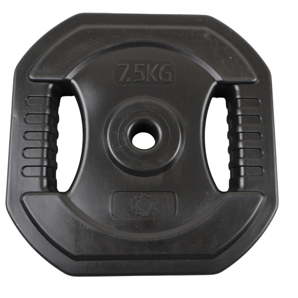 Bodypump Viktskiva 7,5 kg. Blå NORDIC POWER - 1 styck - Ø25 mm.