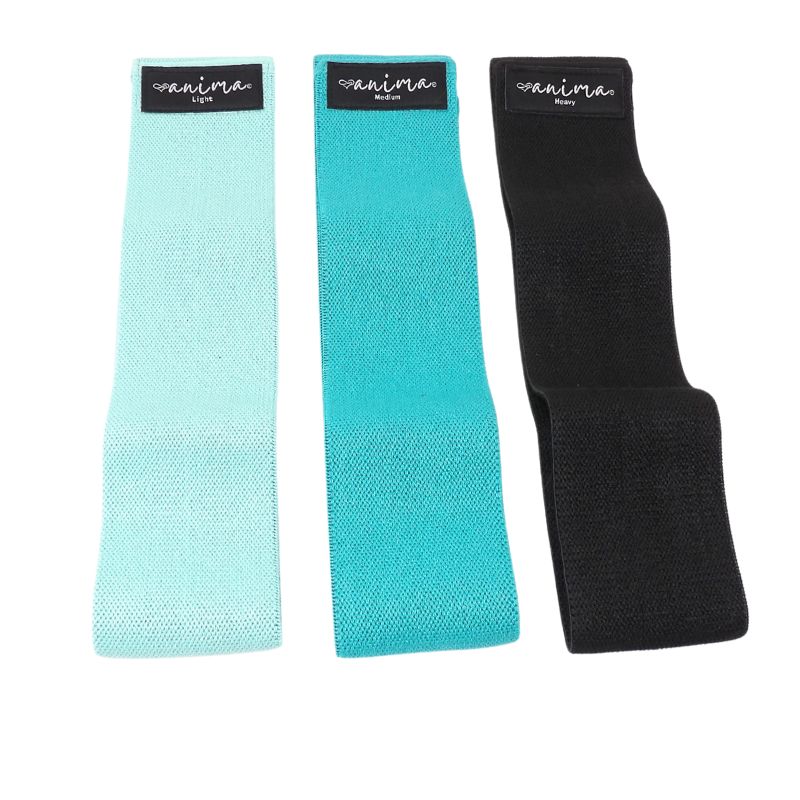 3-PACK BOOTY BAND. SVART, BLÅ, TURKOS - ANIMA