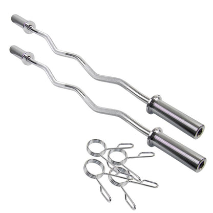 2 st. Olympic EZ Curl-stång 6,5 kg - Ø50 mm - Erbjudande