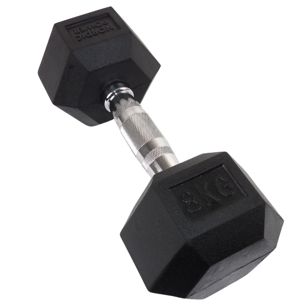 2 x 8 kg sexkantshantlar - NORDIC POWER