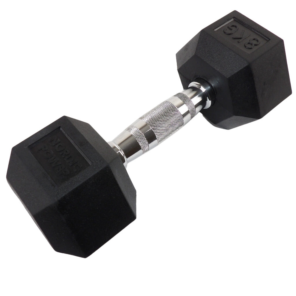 2 x 8 kg sexkantshantlar - NORDIC POWER