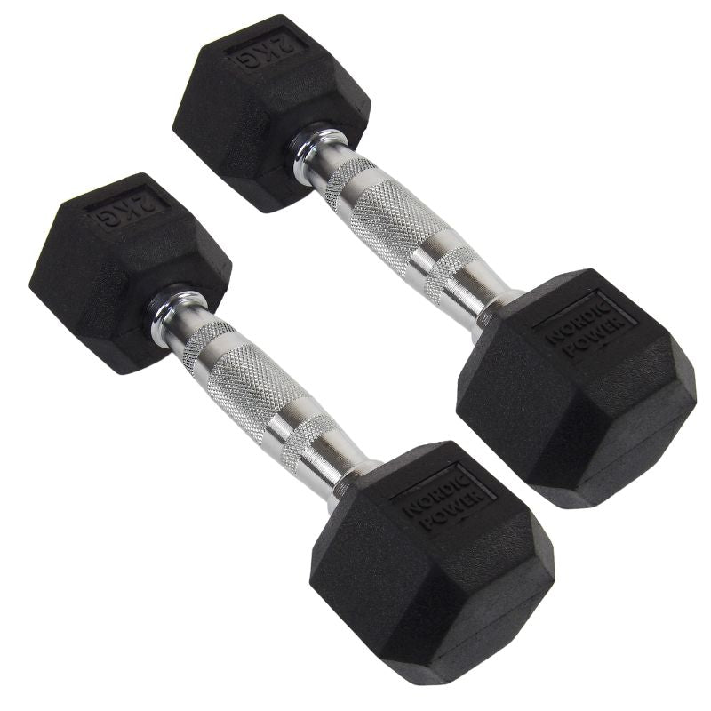 Hexagonhantel 2 kg - NORDIC POWER