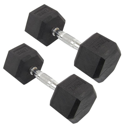 2 x 7 kg sexkantshantlar - NORDIC POWER