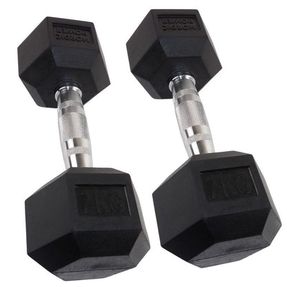 Hexagonhantel 7 kg - NORDIC POWER