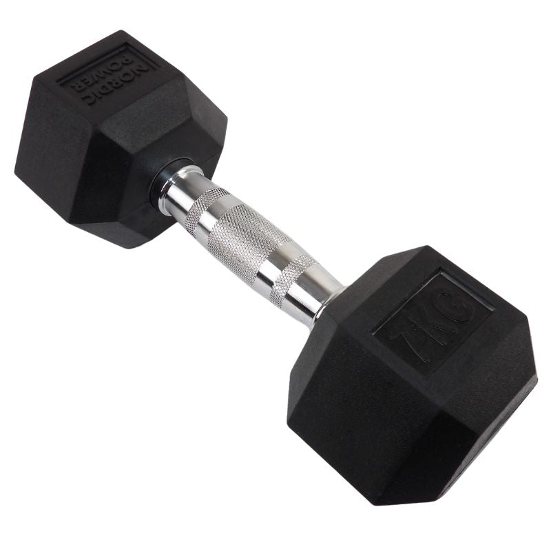 2 x 7 kg sexkantshantlar - NORDIC POWER