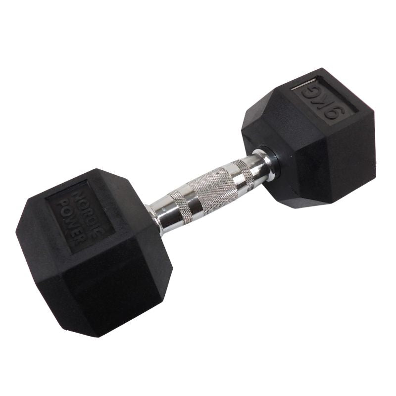 2 x 9 kg. Hexagonhantlar - NORDIC POWER - Erbjudande