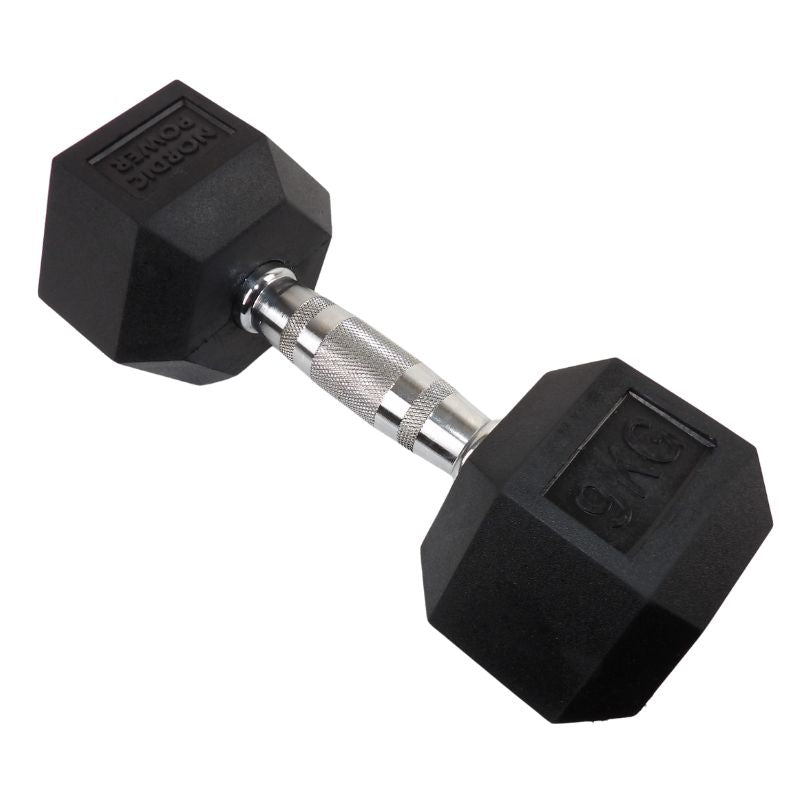 2 x 9 kg. Hexagonhantlar - NORDIC POWER - Erbjudande
