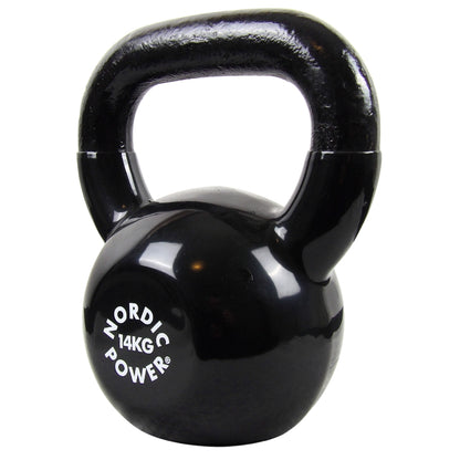 Kettlebell 14 kg. Gjutjärn och vinyl - NORDIC POWER