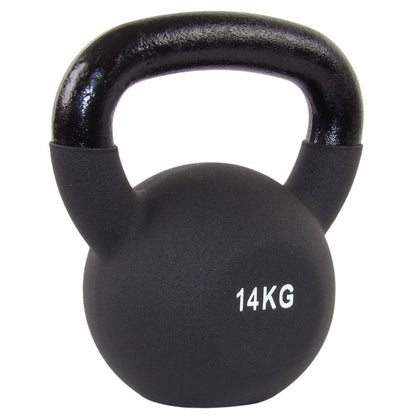 Køb 14kg. Kettlebell med sort neopren fra NORDIC POWER, Billigst her