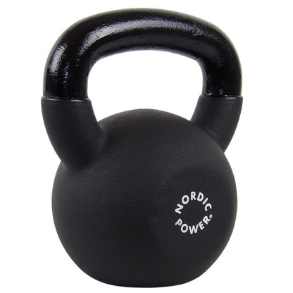 Kettlebell 18 kg. Gjutjärn och neopren - NORDIC POWER