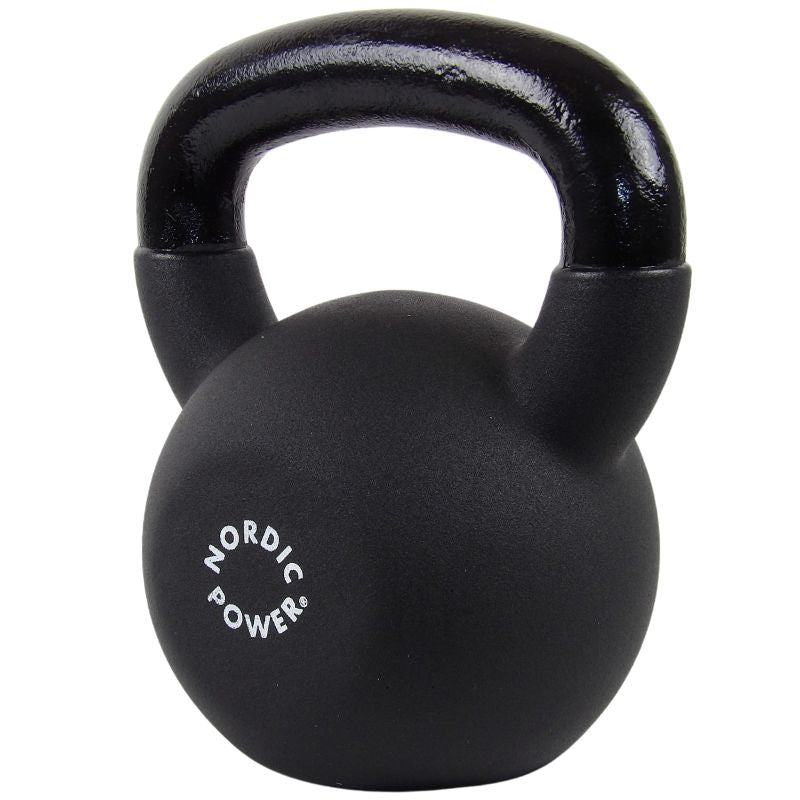 Kettlebell 18 kg. Gjutjärn och neopren - NORDIC POWER