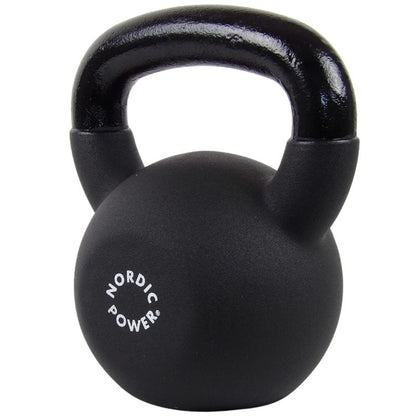 Kettlebell 18 kg. Gjutjärn och neopren - NORDIC POWER