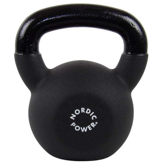 Kettlebell 18 kg. Gjutjärn och neopren - NORDIC POWER