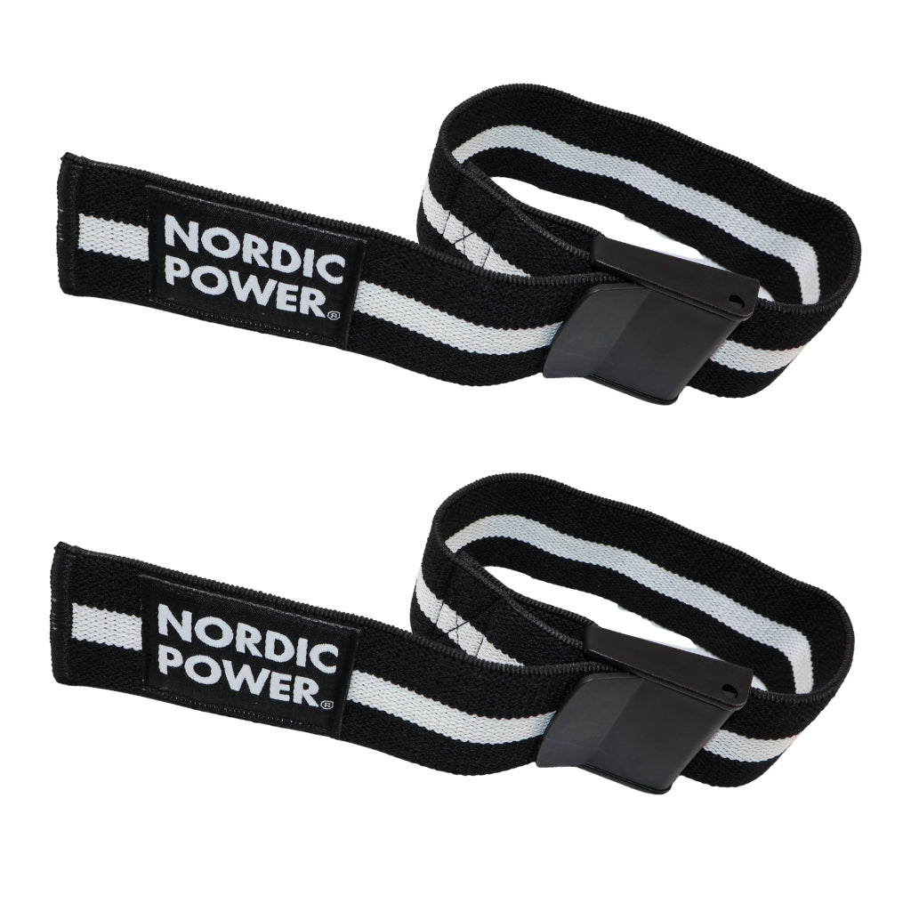 Ocklusionsbandsarmar, svarta/vita - NORDIC POWER
