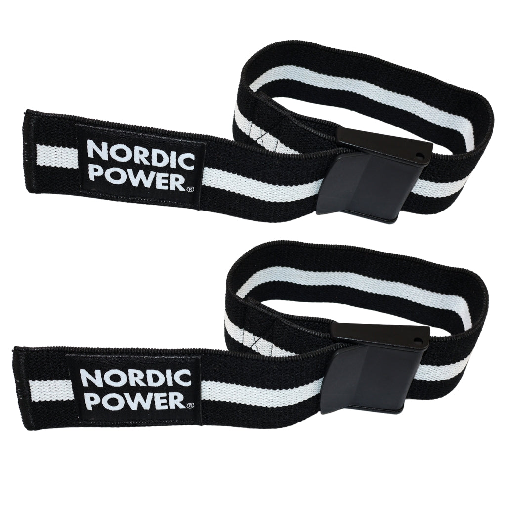 Ocklusionsband för ben, svart/vit - NORDIC POWER