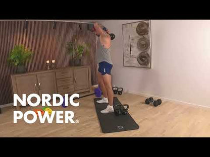 Kettlebell 18 kg. Gjutjärn och neopren - NORDIC POWER