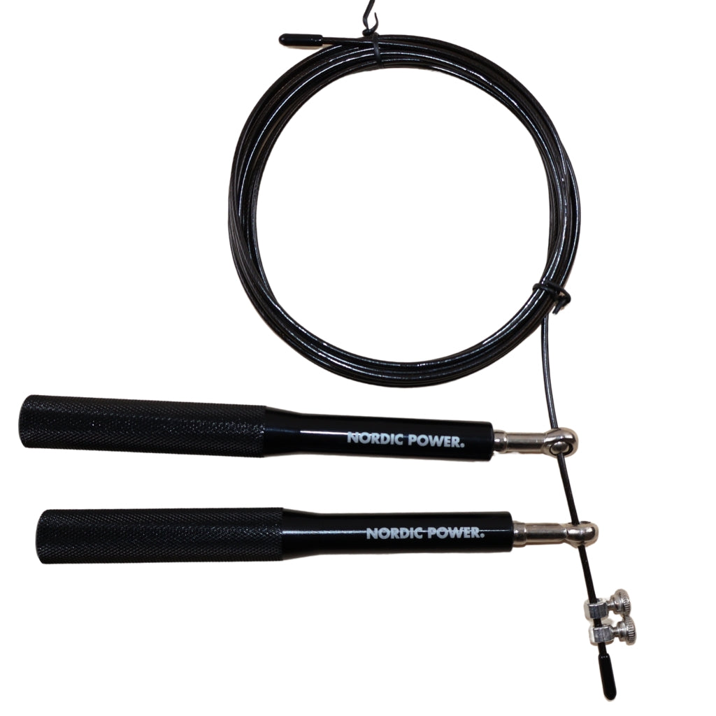 Speedrope Pro svart aluminiumgrepp