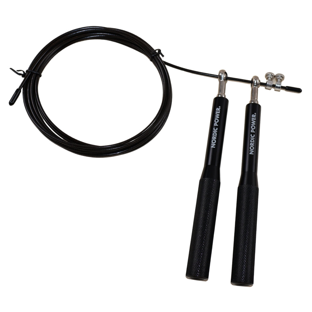 Speedrope Pro svart aluminiumgrepp