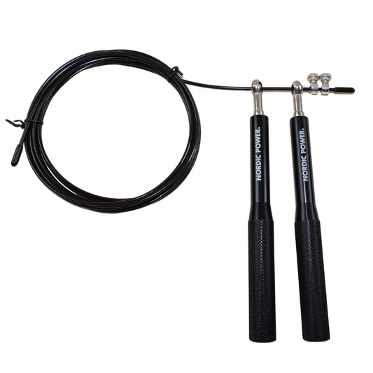 Speedrope Pro svart aluminiumgrepp