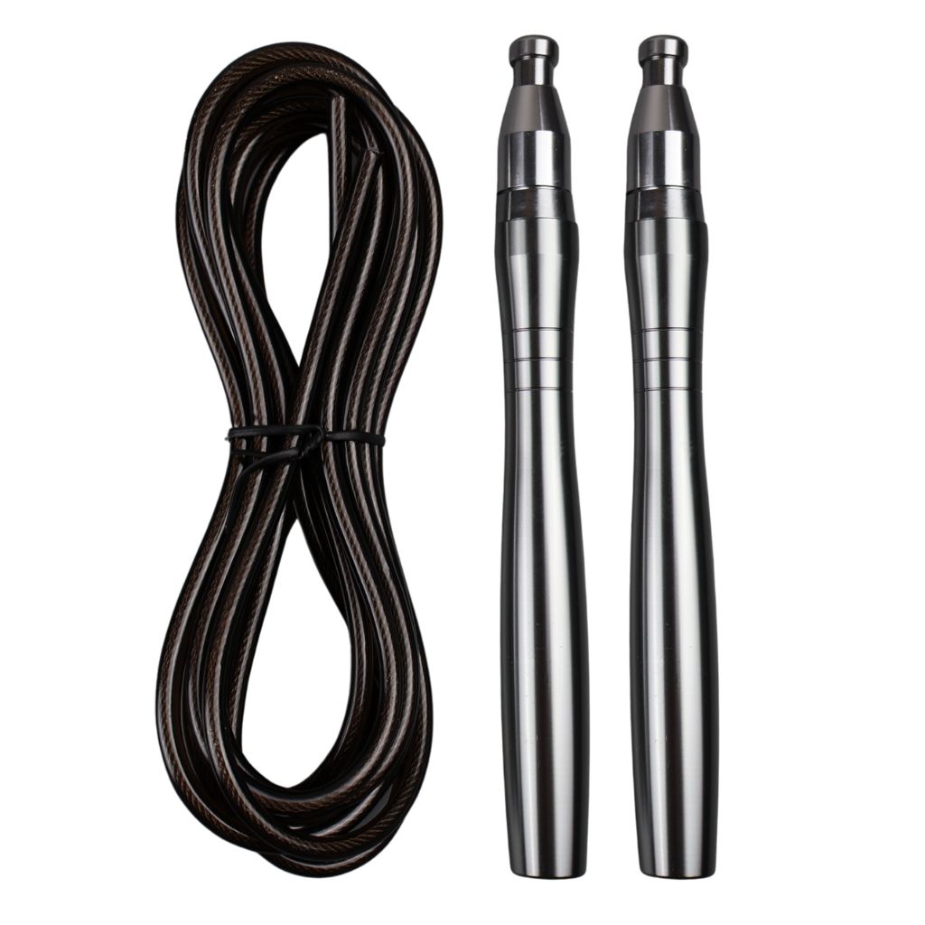 Speedrope - Hopprep Grått aluminiumhandtag, smart justering - NORDIC POWER