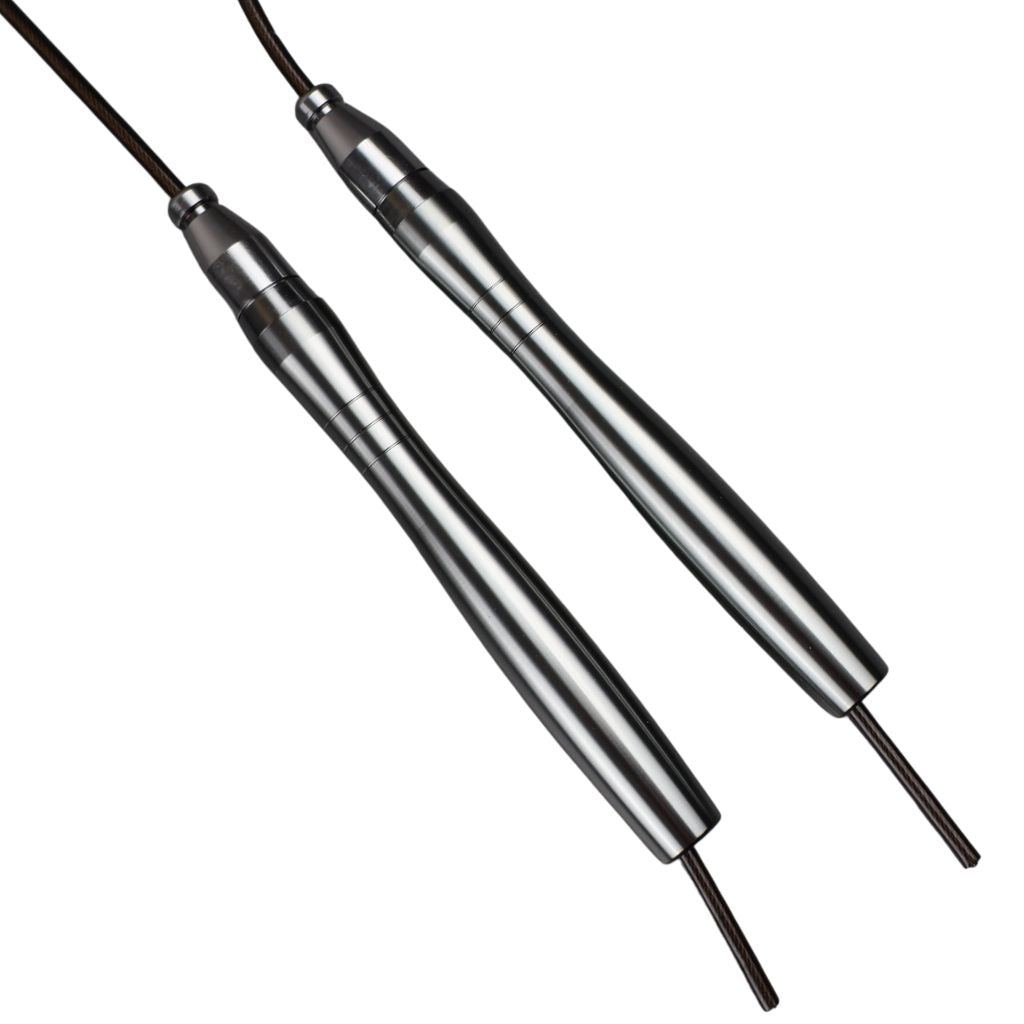 Speedrope - Hopprep Grått aluminiumhandtag, smart justering - NORDIC POWER