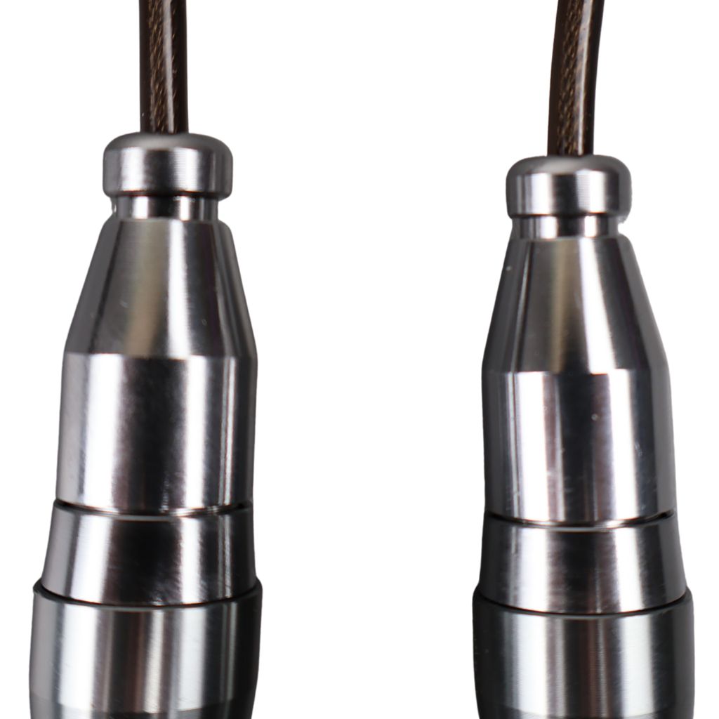 Speedrope - Hopprep Grått aluminiumhandtag, smart justering - NORDIC POWER