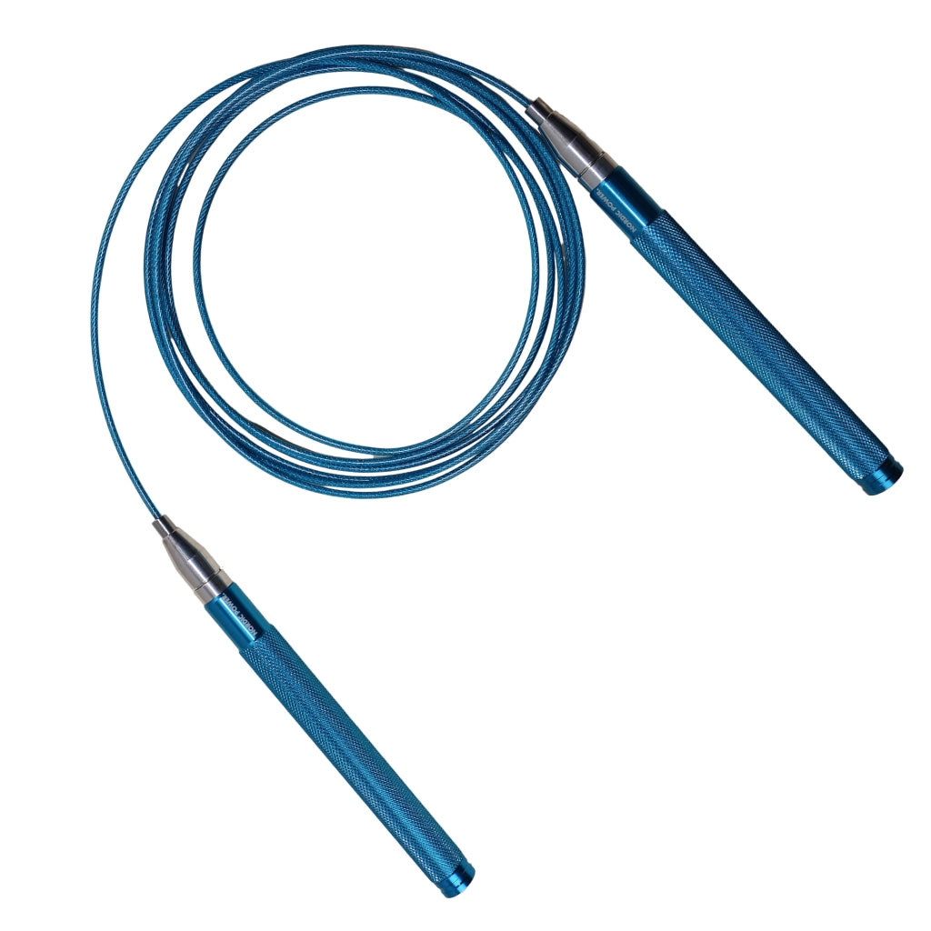 Speedrope - Hopprep Blått aluminiumgrepp, smart justering - NORDIC POWER