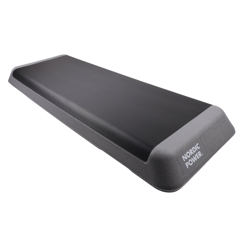 Stegbänk justerbar 68 cm, svart och grå - NORDIC POWER