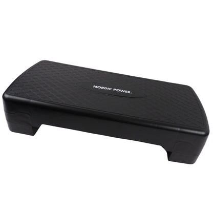 Stegbänk Justerbar 68 cm, Svart - NORDIC POWER