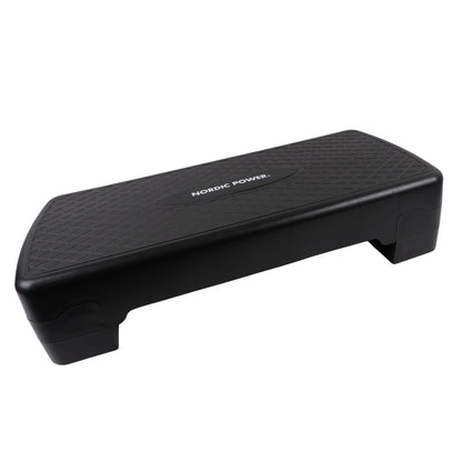 Stegbänk Justerbar 68 cm, Svart - NORDIC POWER