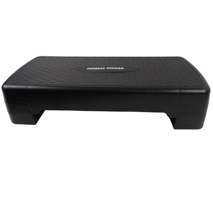 Stegbänk Justerbar 68 cm, Svart - NORDIC POWER