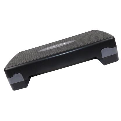 Stegbänk justerbar 68 cm, svart och grå - NORDIC POWER
