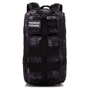 Taktisk gymryggsäck 25 liter, Python svart - NORDIC POWER