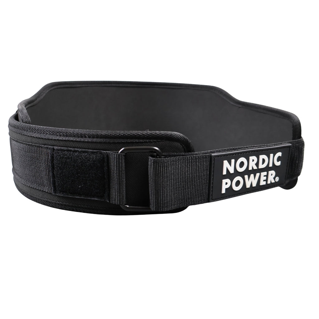 Träningsbälte superlätt, Extra stor, Svart - NORDIC POWER