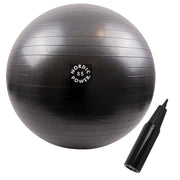 Träningsboll 85 cm svart, inkl. pump - NORDIC POWER
